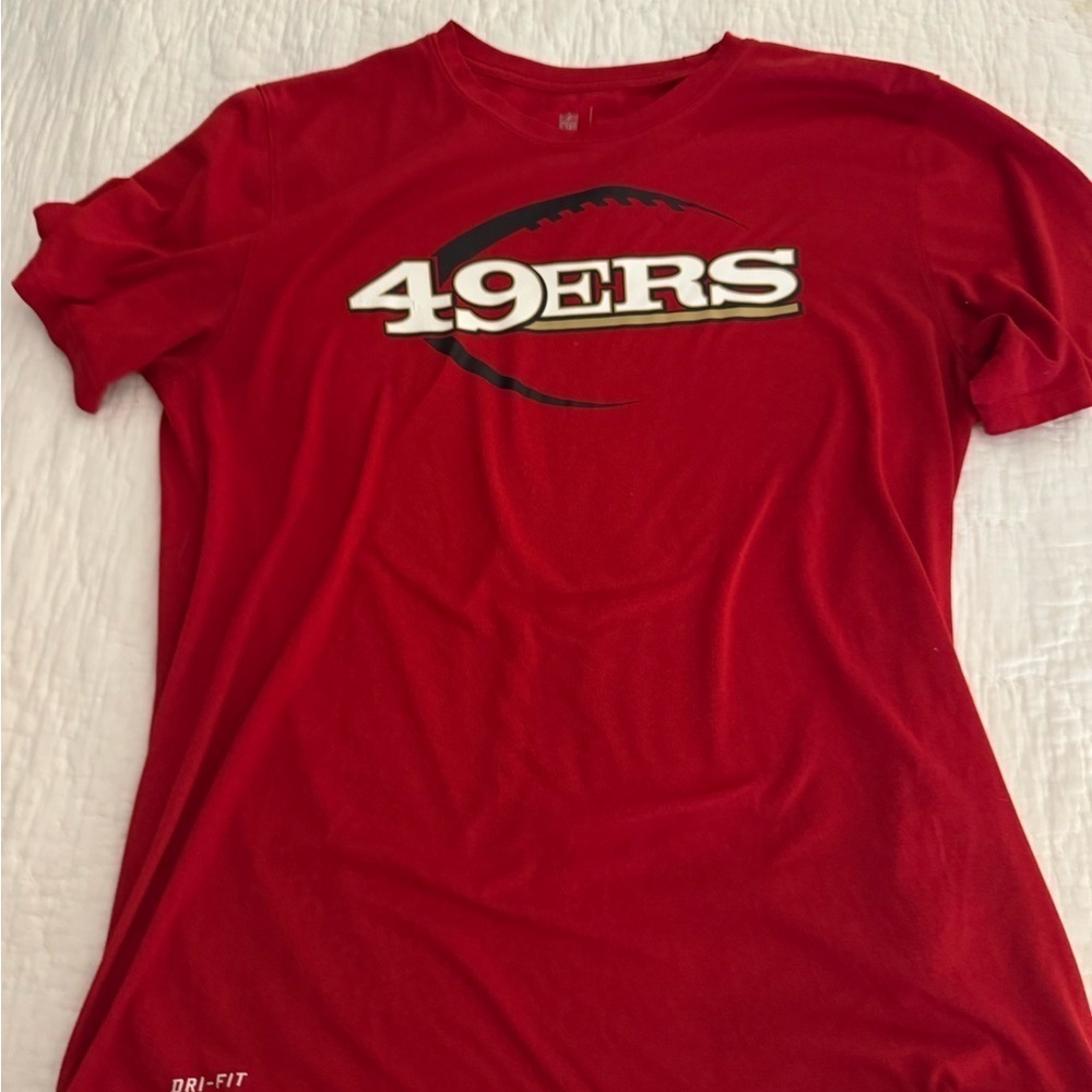 NFL NIKE Dri Fit San Francisco 49ers mens short sleeve t-shirt L